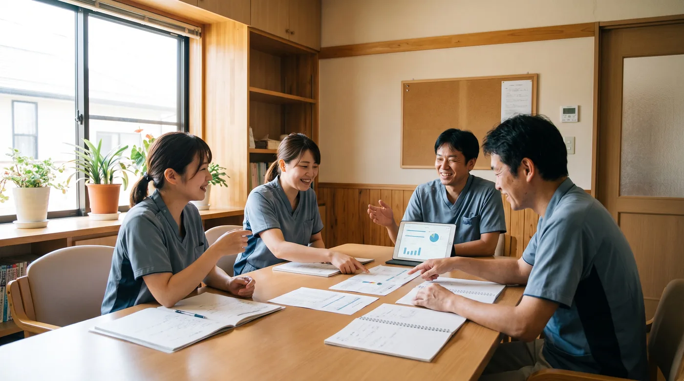 介護施設での穏やかな会話